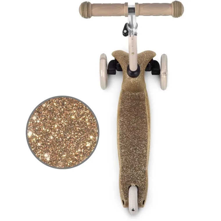 Kidwell, Uno, hulajnoga 3-kołowa LED, balansowa, złota