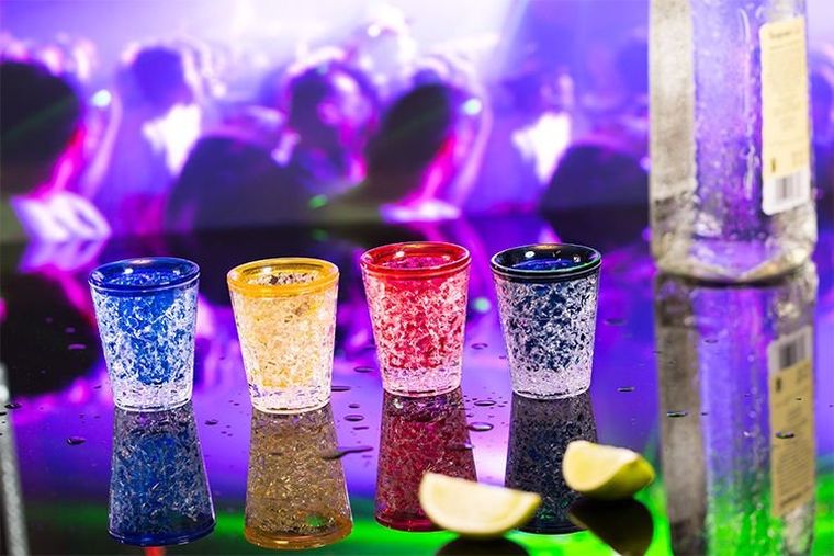 Kieliszki lodowe, kolorowe, 4 szt.