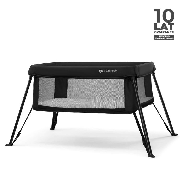 Kinderkraft, Cami, łóżeczko turystyczne, Black