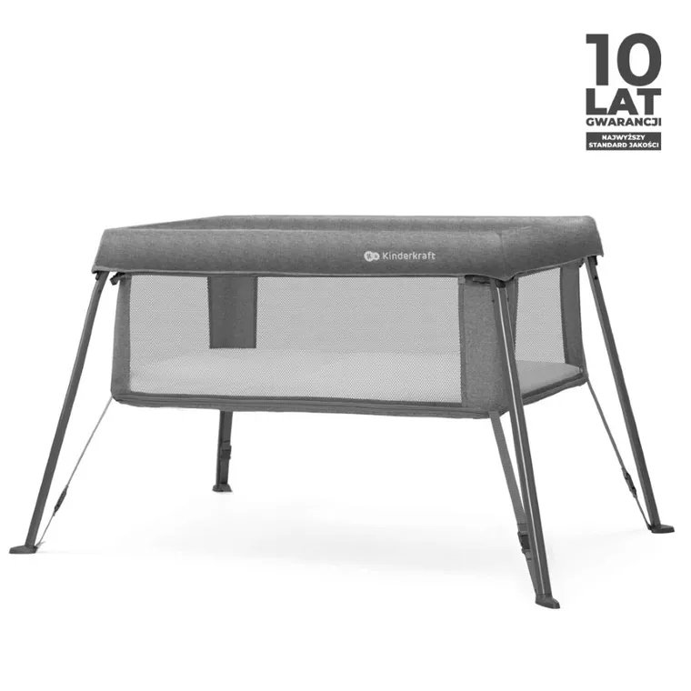 Kinderkraft, Cami, łóżeczko turystyczne, Grey