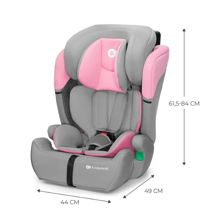 Kinderkraft, Comfort Up, I-size, fotelik samochodowy, Pink, 76-150 cm