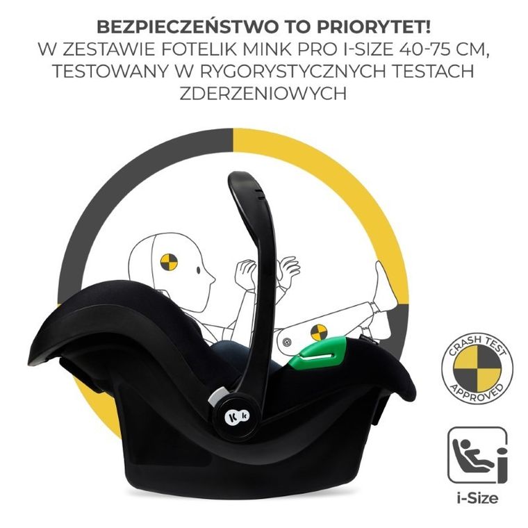 Kinderkraft, Esme, wózek wielofunkcyjny, 3w1, Sand Beige