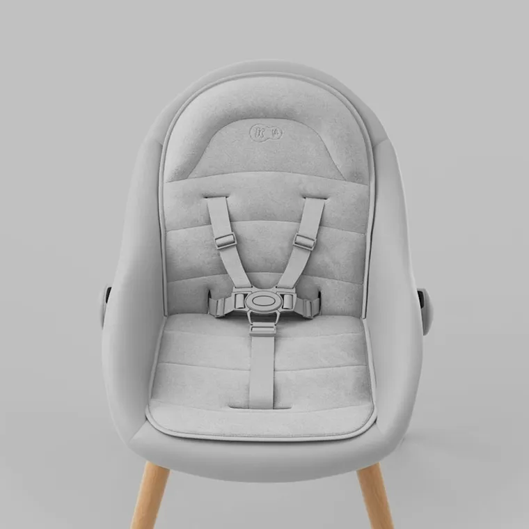 Kinderkraft, Fini Up, krzesełko do karmienia, 2w1, szary