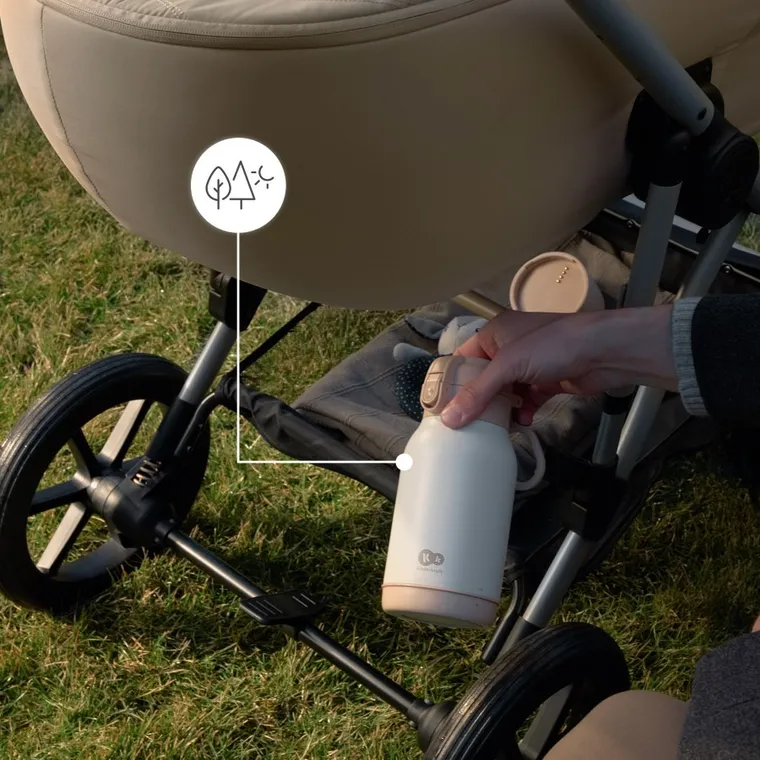 Kinderkraft, Gaja, mobilny podgrzewacz do mleka i termos, zielony, 500 ml