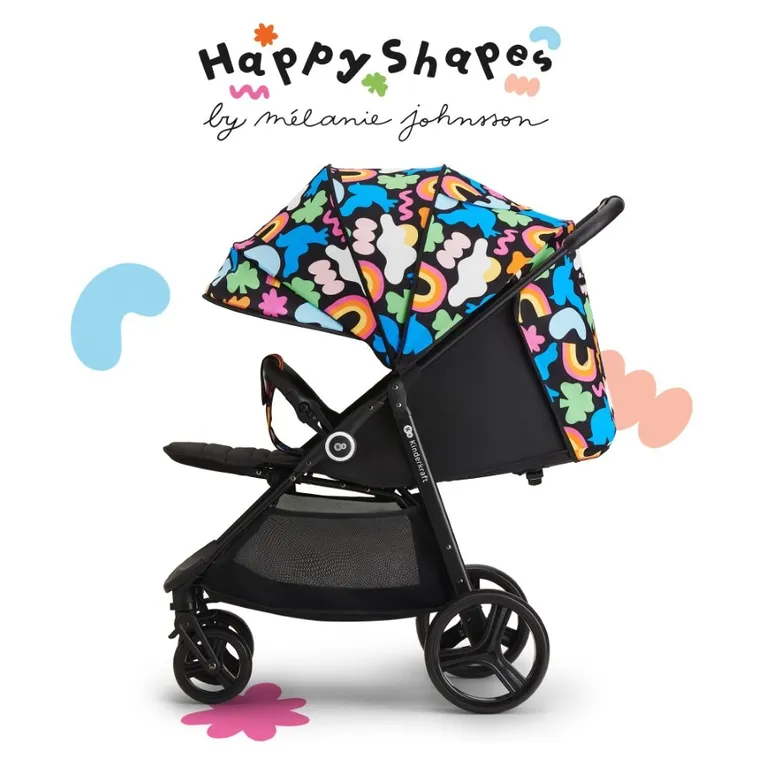 Kinderkraft, Grande Plus, Happy Shapes, wózek spacerowy