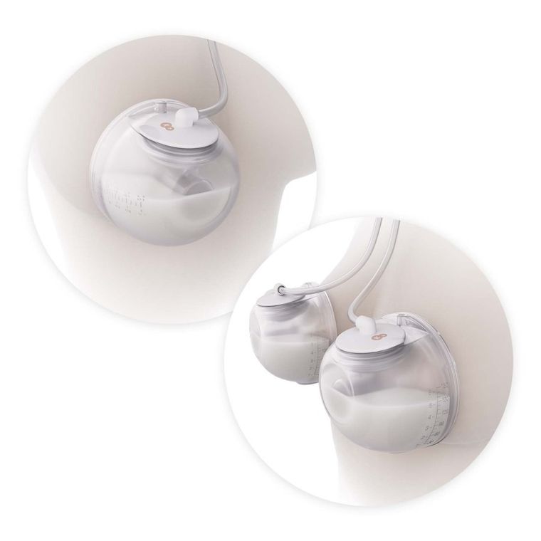 Kinderkraft, Hands-Free, podwójny laktator GentleFlow, pink