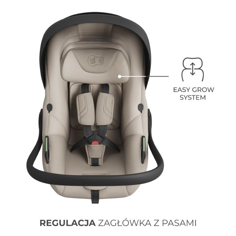 Kinderkraft, I-Lite, fotelik samochodowy + baza Endura Safe Fx, 40-87 cm, beige