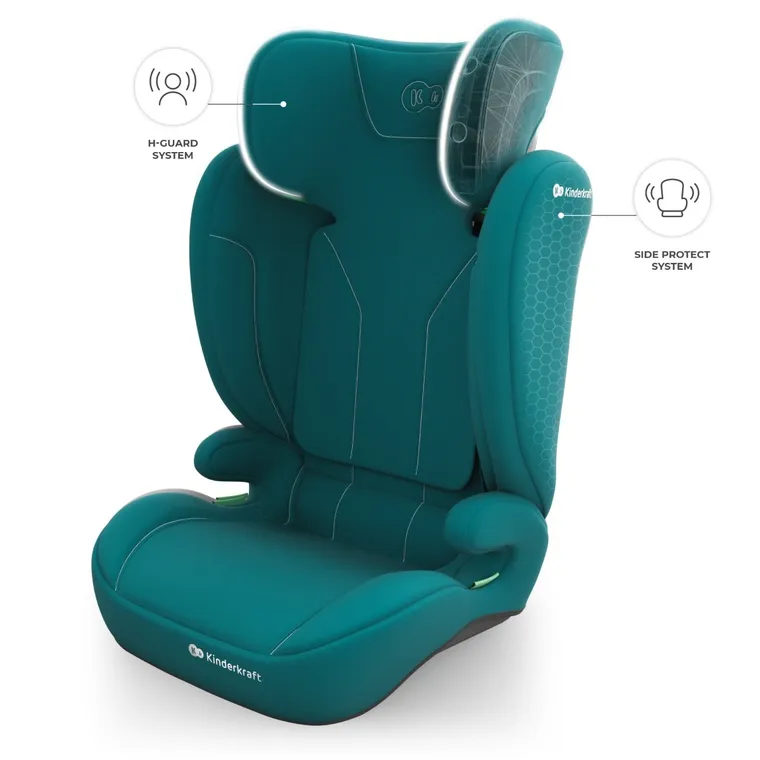Kinderkraft, I-Spark 2 Plus, i-Size, fotelik samochodowy, green, 100-150 cm