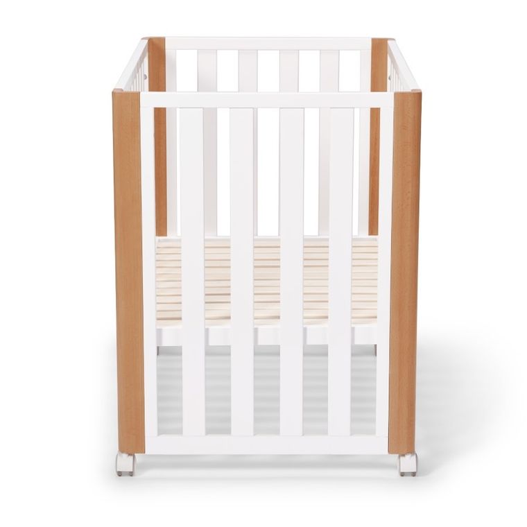 Kinderkraft, Koya, łóżeczko niemowlęce z funkcją kojca + materac, White