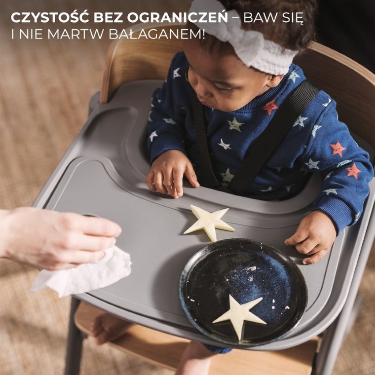 Kinderkraft, Livy, krzesełko do karmienia 3w1, olive green