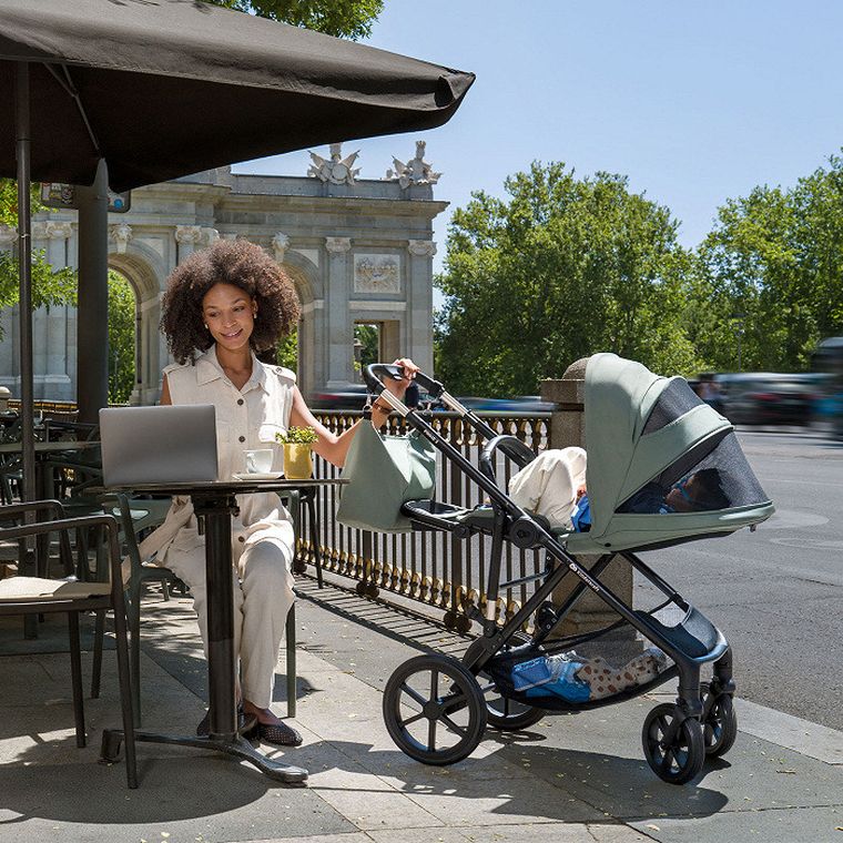 Kinderkraft, Prime 3, wózek wielofunkcyjny, 2w1, sand dune