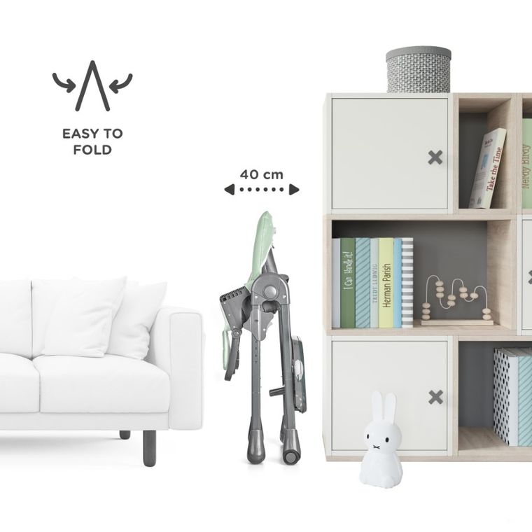 Kinderkraft, Tastee, krzesełko do karmienia, Rose