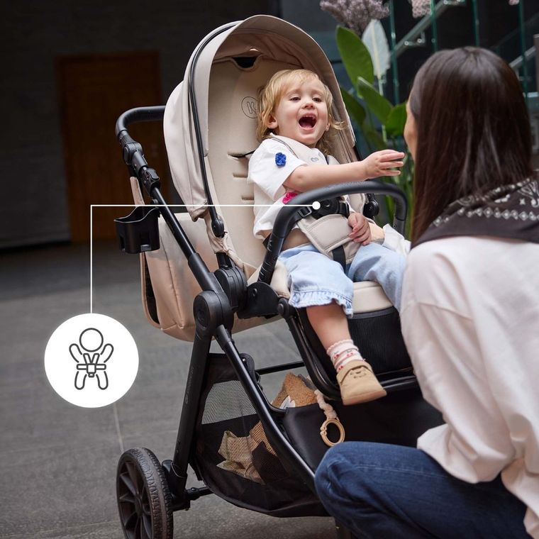 Kinderkraft, Vesto 2, wózek wielofunkcyjny 2w1, black