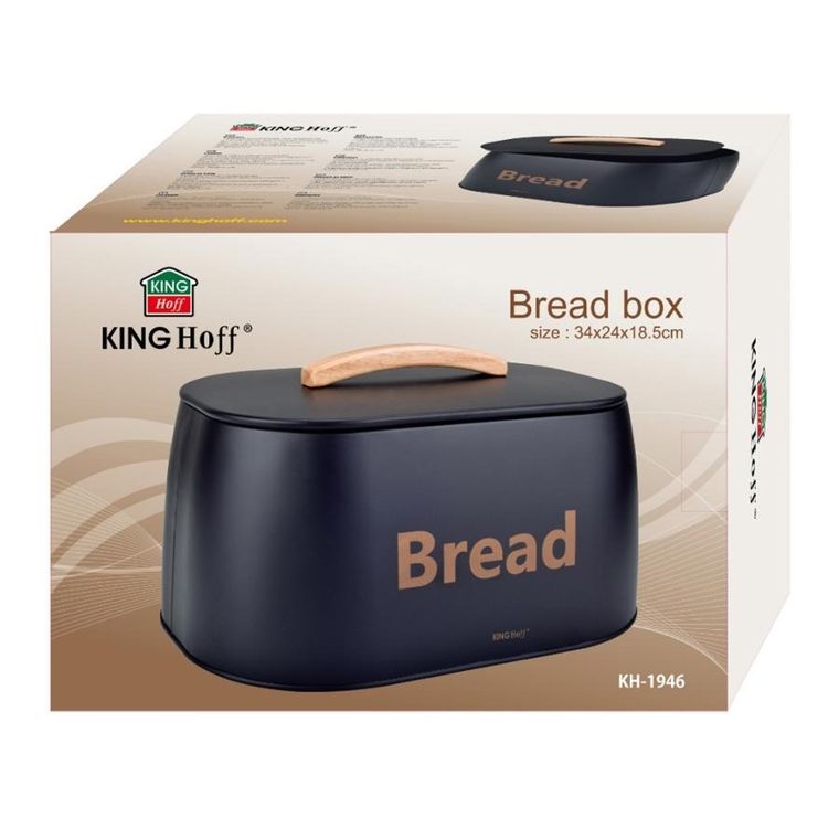 Kinghoff, chlebak, pojemnik na pieczywo, stalowy, kh-1946