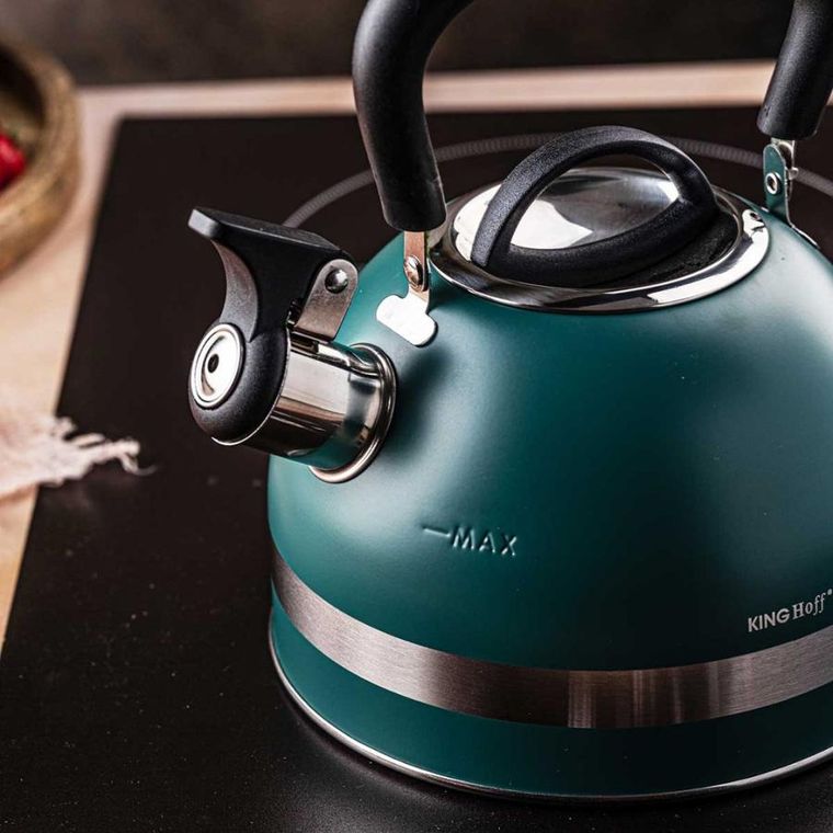 Kinghoff, czajnik, 1.8l z gwizdkiem, zielony