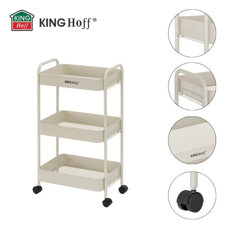 Kinghoff, mobilny barek, regał wielofunkcyjny, kh-1943