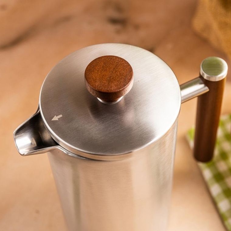 Kinghoff, stalowy zaparzacz tłokowy do kawy, herbaty, 1l, kh-1995