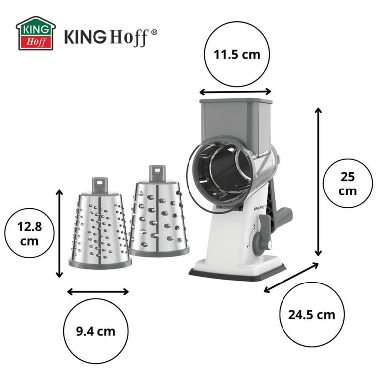 Kinghoff, tarka bębnowa do warzyw, sera, kh-1959