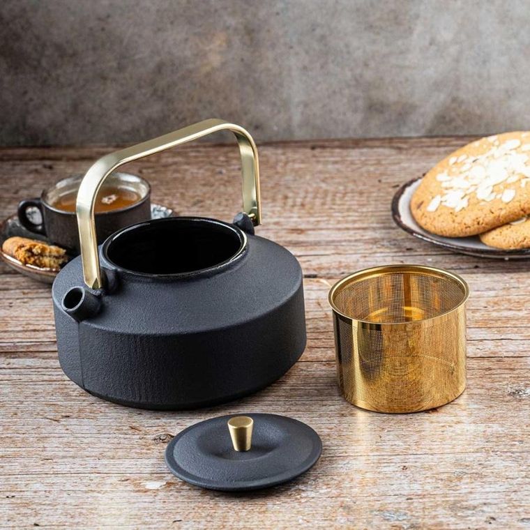 Kinghoff, zaparzacz żeliwny imbryk z filtrem, 1l