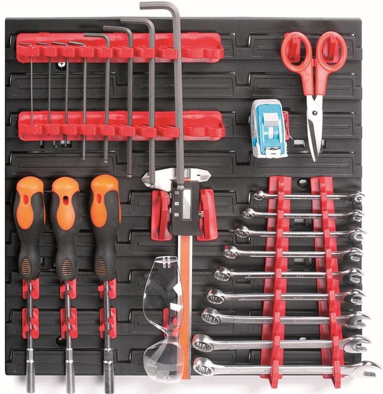 Kistenberg, zestaw wieszaków uchwytów do tablicy warsztatowej, 20 szt.