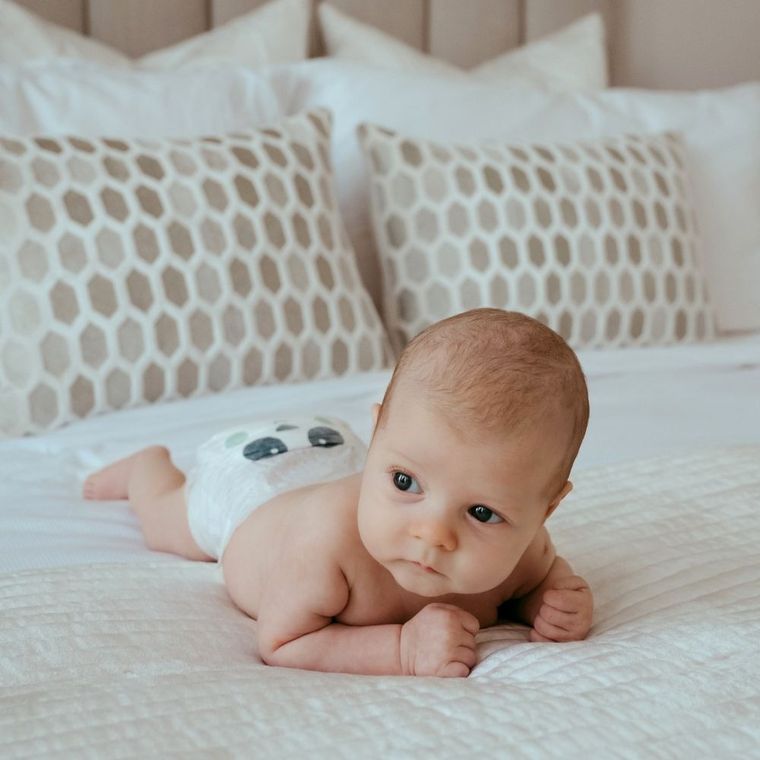 Kit and Kin, biodegradowalne pieluszki jednorazowe, rozmiar 2, Midi, 4-8 kg, myszka i panda, 38 szt.