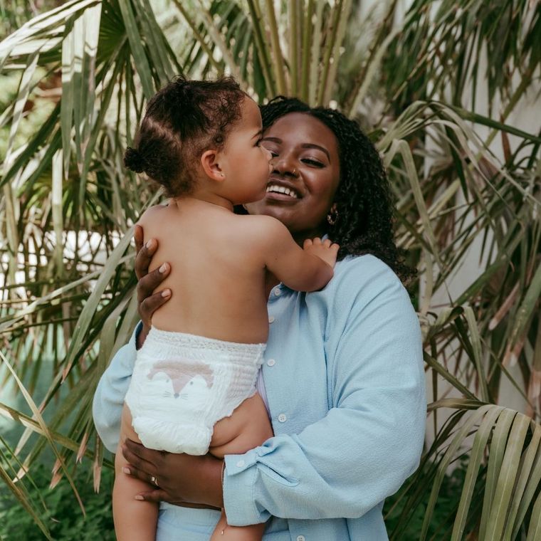 Kit and Kin, Nappy Pants, pieluchomajtki, rozmiar 6, 12-17 kg, jeż i szop, 18 szt.