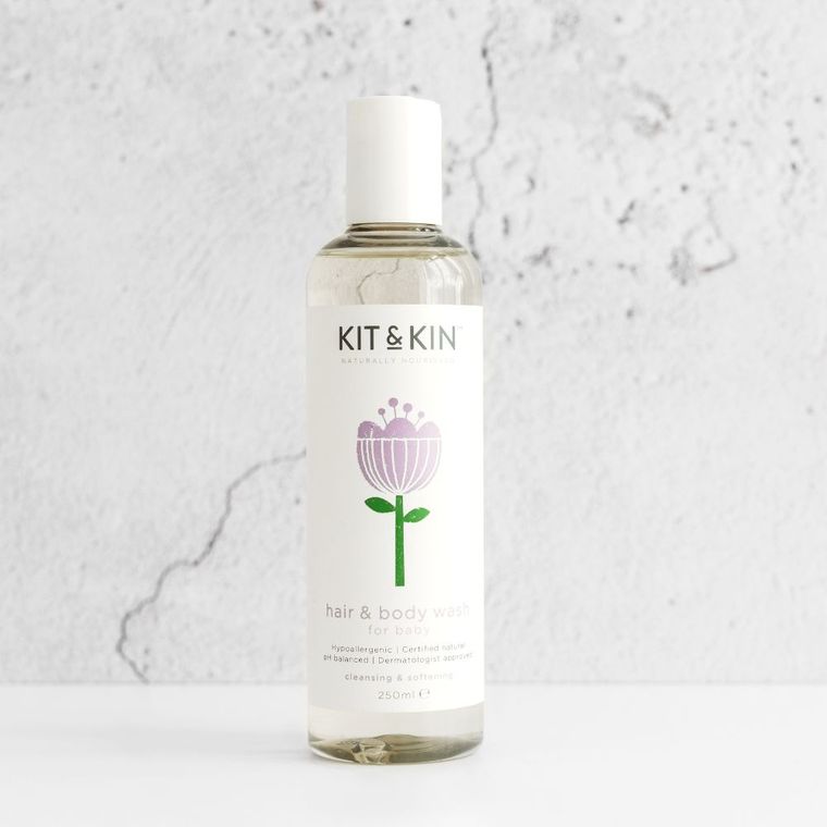 Kit and Kin, organiczny żel do mycia 2w1, do ciała i włosów maluszka, 250 ml