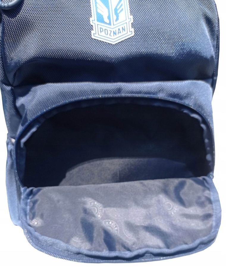 KKS Lech, plecak, 2-komorowy, granatowy, 1922 Skrzydełka BS