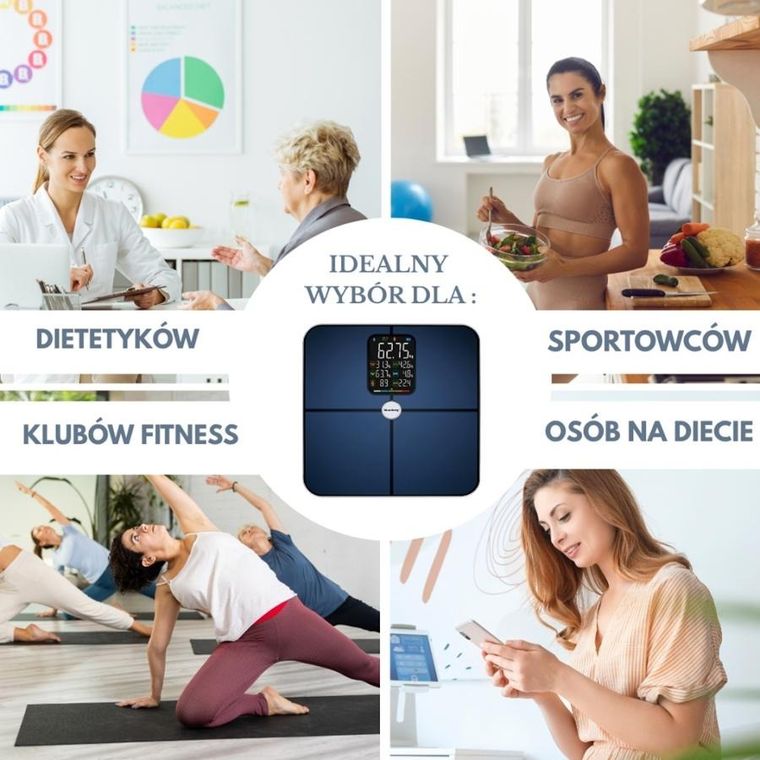 Klausberg, analityczna waga łazienkowa, smart, ios android, kb-7940