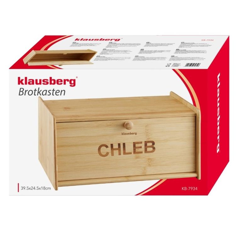Klausberg, chlebak, pojemnik na pieczywo, bambusowy, kb-7934