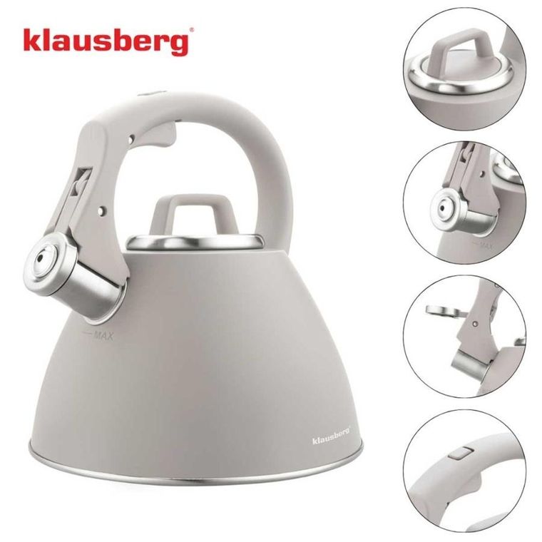 Klausberg, czajnik stalowy z gwizdkiem, 2,5l, kb-7953
