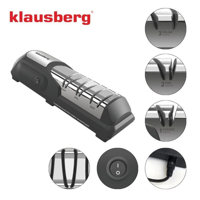 Klausberg, diamentowa ostrzałka do noży, elektryczna, kb-7945
