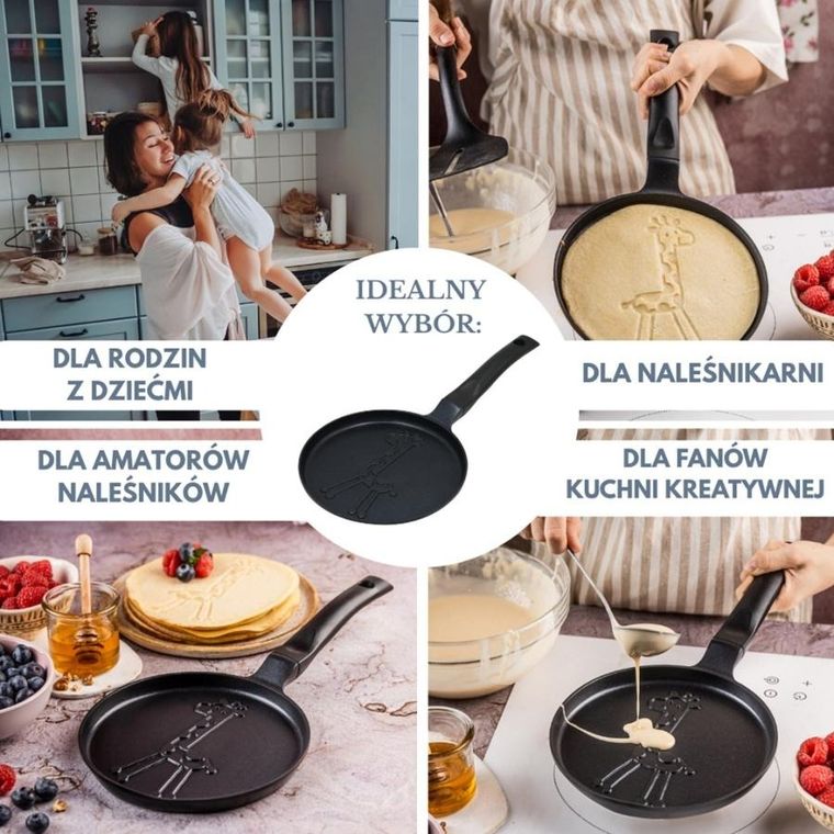 Klausberg, patelnia do naleśników z żyrafą, 18 cm, kb-7975