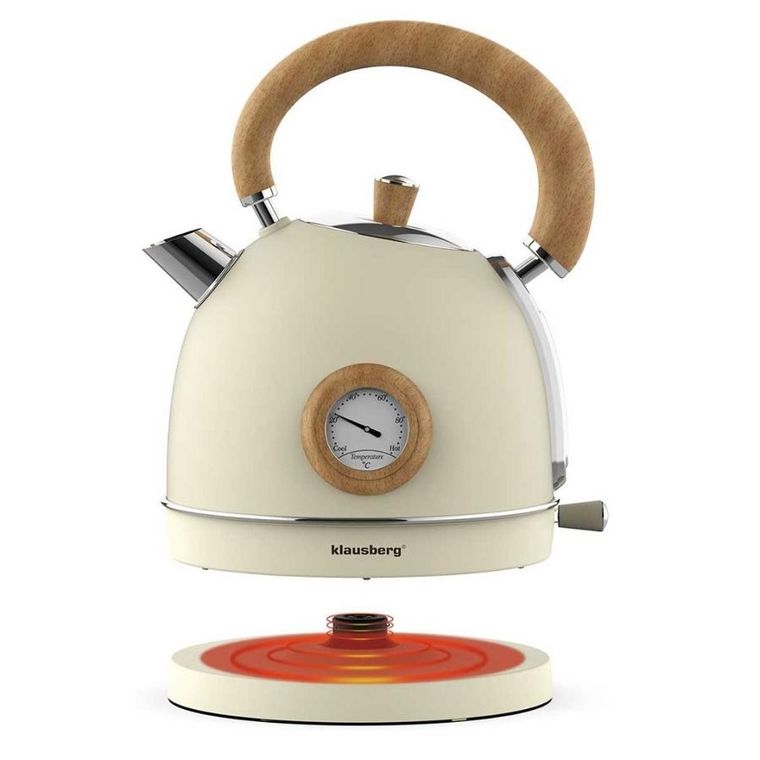 Klausberg, Retro, czajnik elektryczny z termometrem, 1,8l