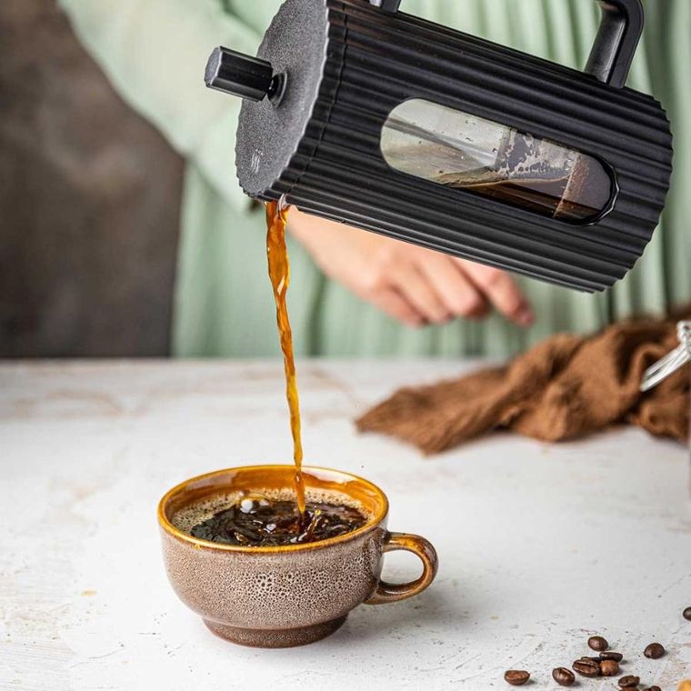 Klausberg, zaparzacz tłokowy do kawy/herbaty, czarny, 600 ml