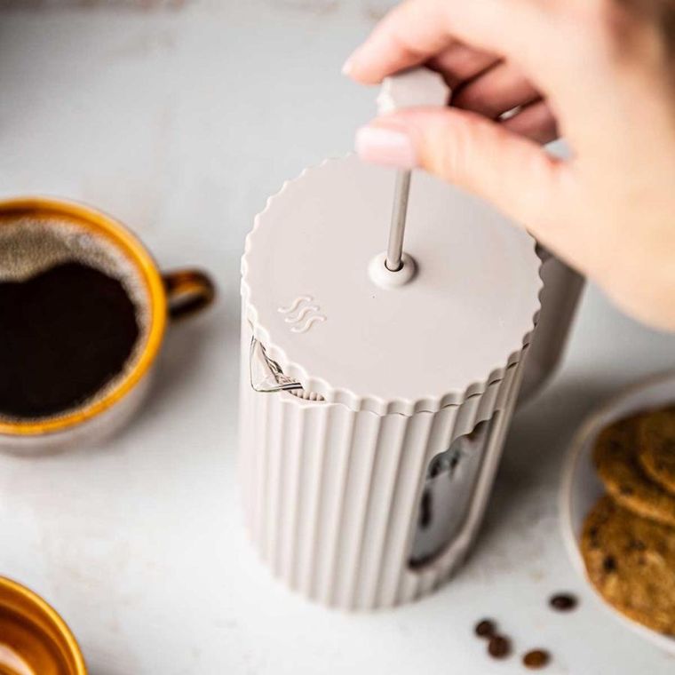 Klausberg, zaparzacz tłokowy do kawy/herbaty, różowy, 600 ml