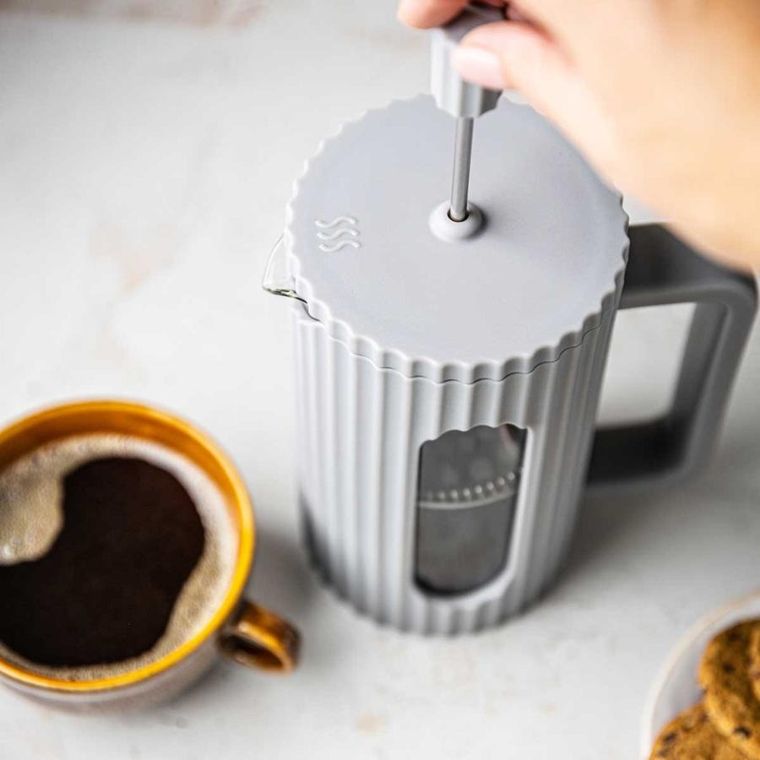 Klausberg, zaparzacz tłokowy do kawy/herbaty, szary, 350 ml