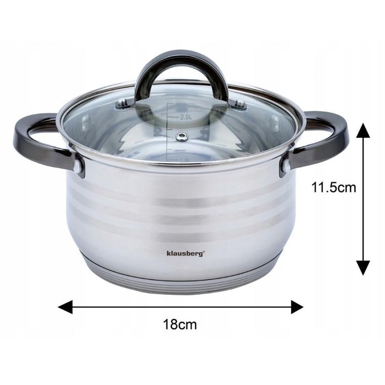 Klausberg, zestaw garnków, 12 elementów, KB-7702