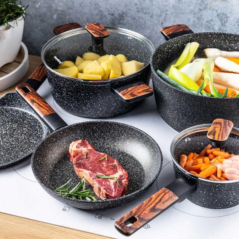 Klausberg, zestaw garnków marmurkowych, 12 elementów