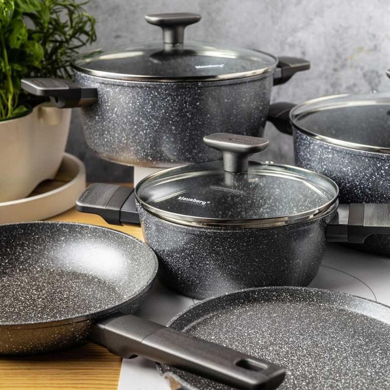 Klausberg, zestaw garnków marmurkowych, 12 elementów