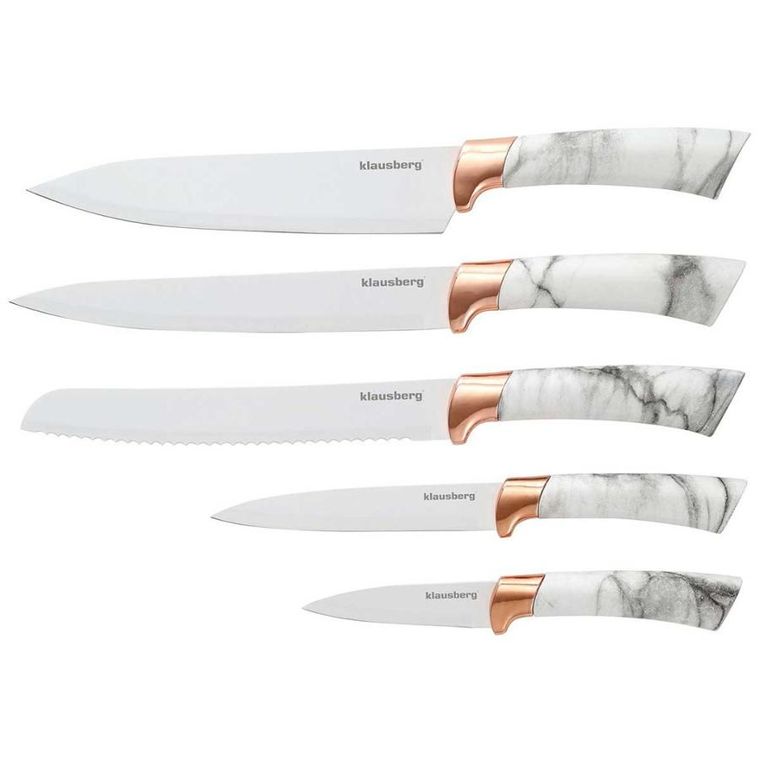Klausberg, zestaw noży kuchennych na stojaku, 5 szt.