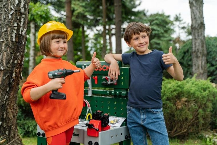 Klein, Bosch, Warsztat z narzędziami budowlanymi, 81 elementów