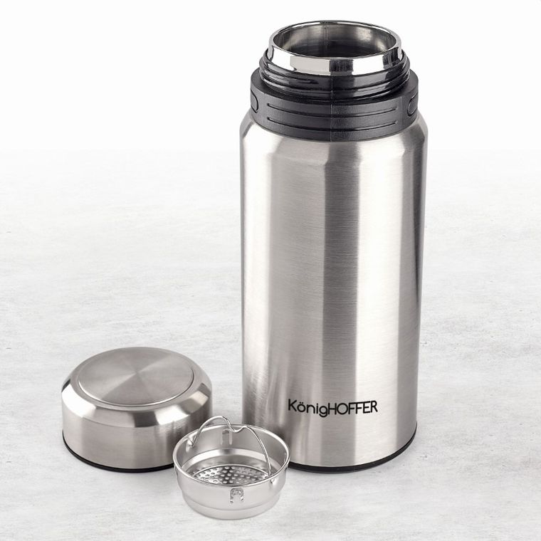 Könighoffer, Adventure, termos próżniowy ze stali nierdzewnej z sitkiem, 500 ml