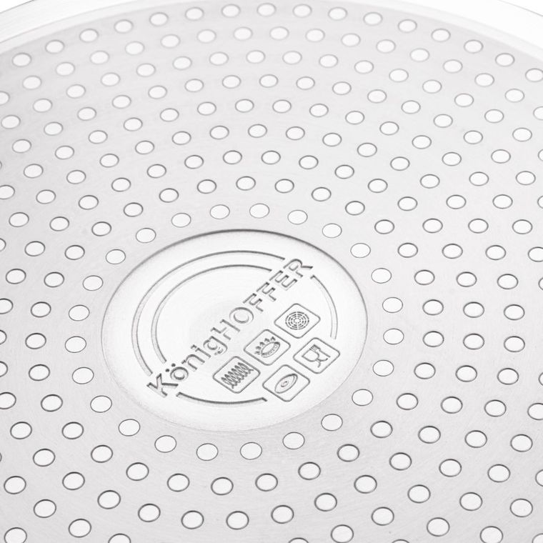 Könighoffer Corvos, patelnia z pokrywką, indukcja, 24-6,5 cm