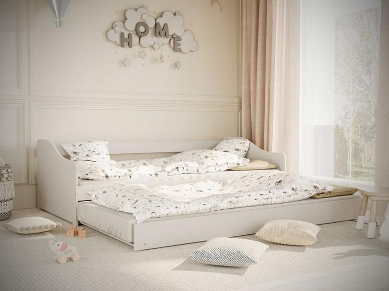 Kocot Kids, Blanka, łóżko, białe, 90-200 cm