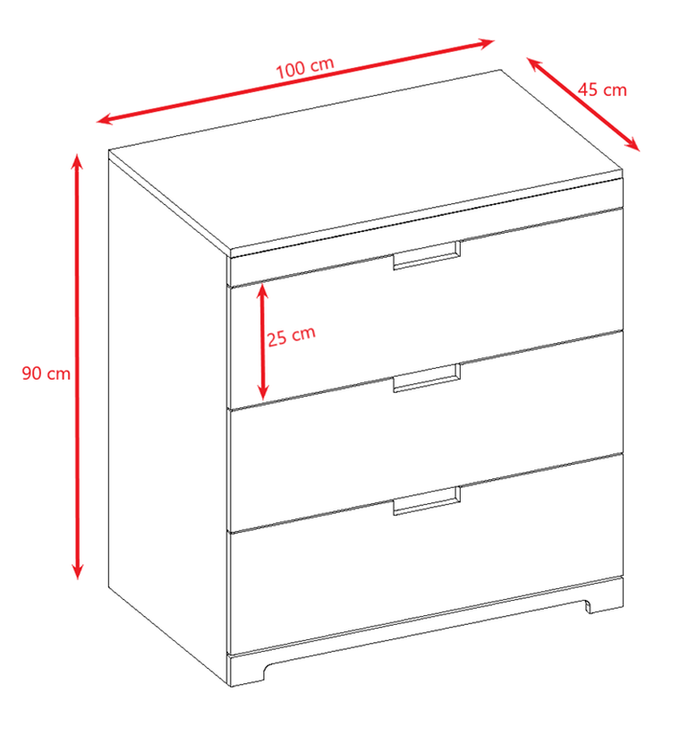 Kocot Kids, Tomi, komoda, biała