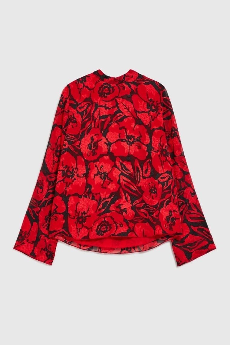 Koszula damska z długim rękawem, mix, Moodo