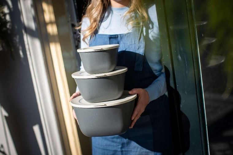 Koziol, Stockholm, pojemnik na żywność, 1l + 2l + 4l, 3 szt.