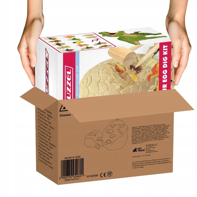 Kruzzel, jajo dinozaura z figurkami, wykopaliska, 12 szt.