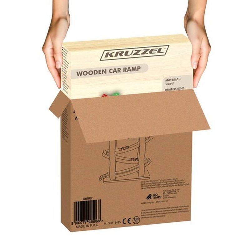 Kruzzel, tor ze zjeżdżalnią, drewniany